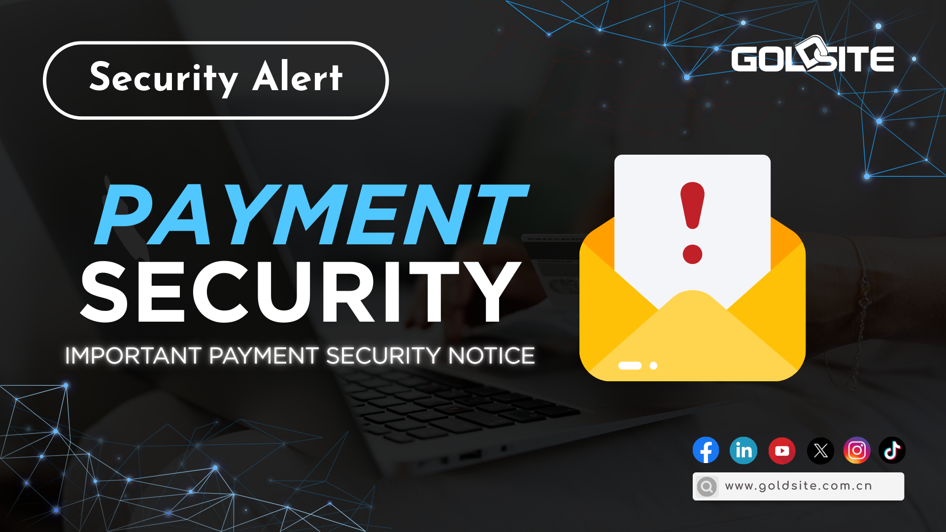 IMPORTANT PAYMENT SECURITY NOTICE